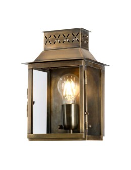 Elstead Lighting Lambeth Palace wall lantern - 1 light source - Aged brass IP44 LAMBETH-PALACE