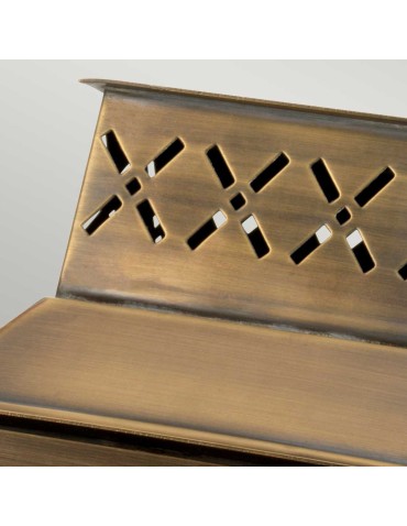 Elstead Lighting Lambeth Palace wall lantern - 1 light source - Aged brass IP44 LAMBETH-PALACE - product 2