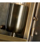 Outdoor wall lamps - Elstead Lighting Lambeth Palace wall lantern - 1 light source - Aged brass IP44 LAMBETH-PALACE - product 3