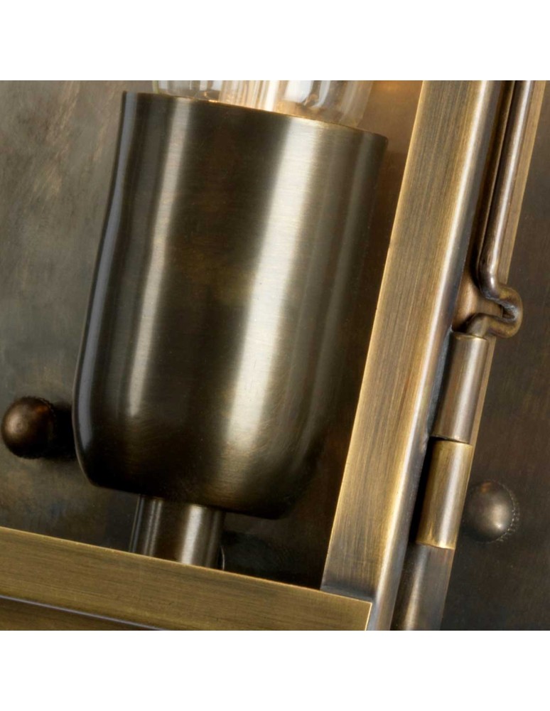 Outdoor wall lamps - Elstead Lighting Lambeth Palace wall lantern - 1 light source - Aged brass IP44 LAMBETH-PALACE - product kolory-swiatla.pl 3