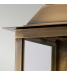 Outdoor wall lamps - Elstead Lighting Lambeth Palace wall lantern - 1 light source - Aged brass IP44 LAMBETH-PALACE - product 4