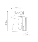 Outdoor wall lamps - Elstead Lighting Lambeth Palace wall lantern - 1 light source - Aged brass IP44 LAMBETH-PALACE - product 5