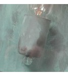 Elstead Lighting Latarnia naścienna Lambeth Palace - 1 źródło światła - Grynszpan IP44 LAMBETH-PALACE-V