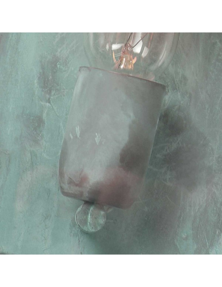 Elstead Lighting Latarnia naścienna Lambeth Palace - 1 źródło światła - Grynszpan IP44 LAMBETH-PALACE-V