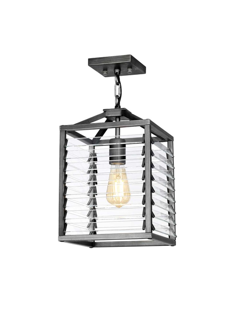 Pendant lamps - Elstead Lighting Louvre pendant lamp - 1 light source LOUVRE-1P - product kolory-swiatla.pl 3