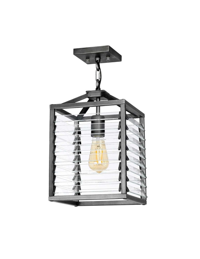 Pendant lamps - Elstead Lighting Louvre pendant lamp - 1 light source LOUVRE-1P - product kolory-swiatla.pl 4