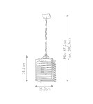 Pendant lamps - Elstead Lighting Louvre pendant lamp - 1 light source LOUVRE-1P - product 6