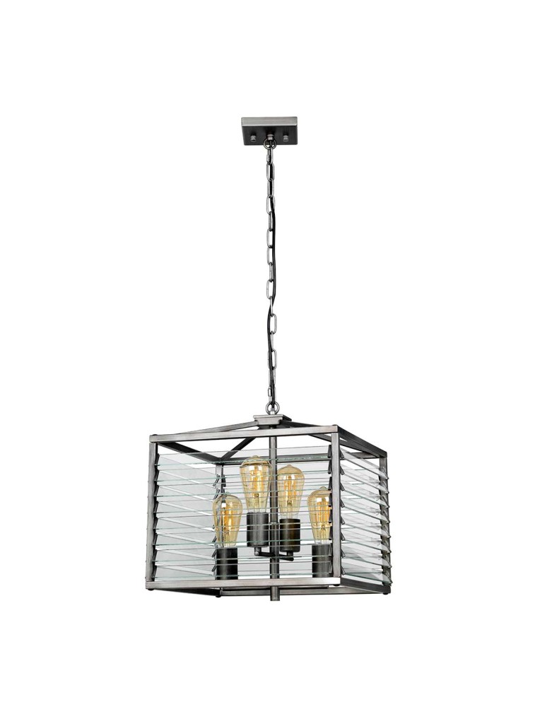 Pendant lamps - Elstead Lighting Louvre pendant lamp - 4 light sources LOUVRE-4P - product kolory-swiatla.pl 2