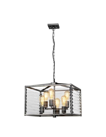 Elstead Lighting Louvre pendant lamp - 6 light sources LOUVRE-6P