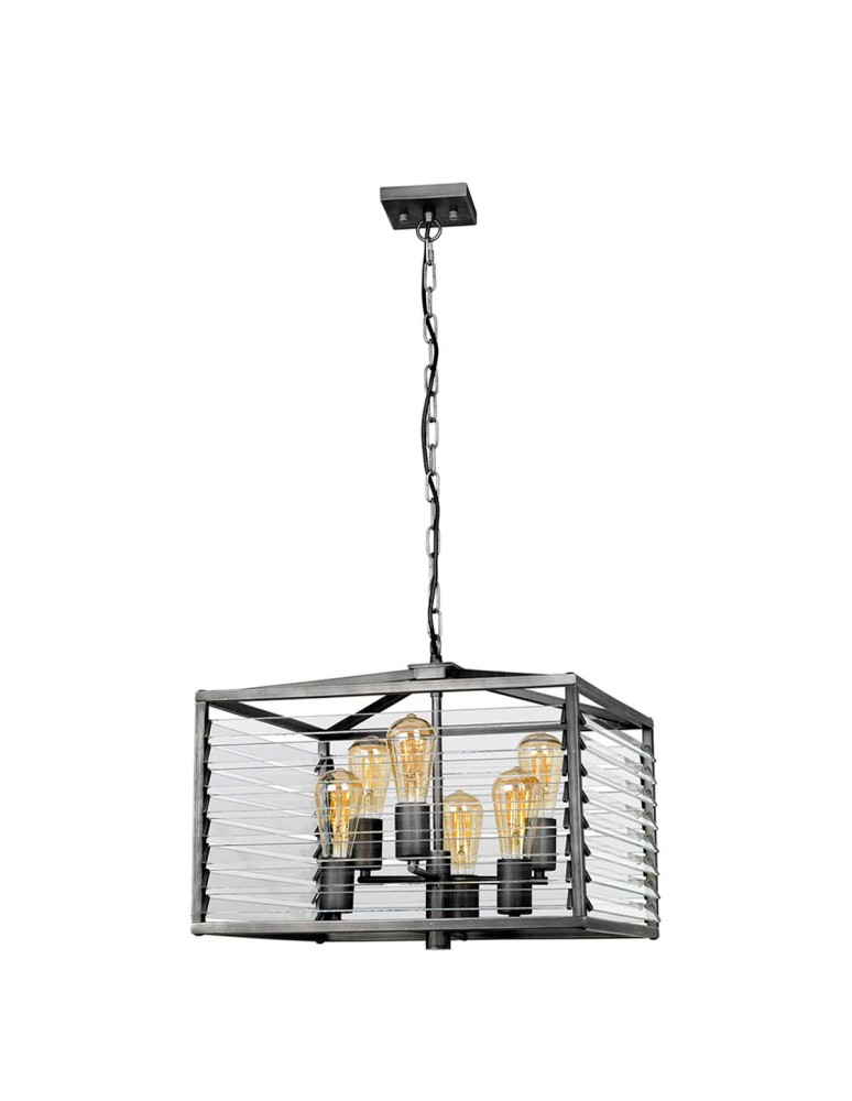 Elstead Lighting Lampa wisząca Louvre - 6 źródeł światła LOUVRE-6P