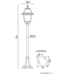 Standing garden lamps - SU-MA Stained Glass K 5002/2 N with stained glass Standing. - product 10