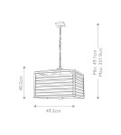 Pendant lamps - Elstead Lighting Louvre pendant lamp - 6 light sources LOUVRE-6P - product 6