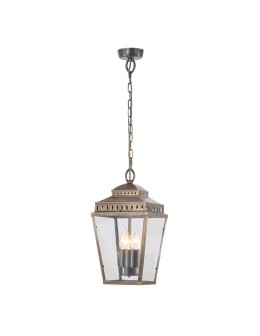 Elstead Lighting Mansion House pendant lantern - 3 light sources - Aged brass IP44 MANSION-HOUSE8-BR