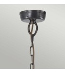 Outdoor pendant lamps - Elstead Lighting Mansion House pendant lantern - 3 light sources - Aged brass IP44 MANSION-HOUSE8-BR - product 2