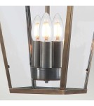 Outdoor pendant lamps - Elstead Lighting Mansion House pendant lantern - 3 light sources - Aged brass IP44 MANSION-HOUSE8-BR - product 4