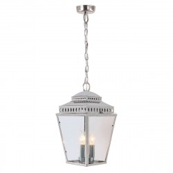Elstead Lighting Latarnia wisząca Mansion House - 3 źródła światła - Polerowany nikiel IP44 MANSION-HOUSE8-PN