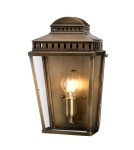 Outdoor wall lamps - Elstead Lighting Mansion House wall lantern - 1 light source - Aged brass IP44 MANSION-HOUSE-BR - product 1