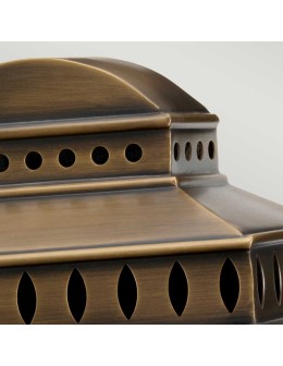 Elstead Lighting Latarnia naścienna Mansion House - 1 źródło światła - Postarzany mosiądz IP44 MANSION-HOUSE-BR - produkt 2