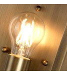 Outdoor wall lamps - Elstead Lighting Mansion House wall lantern - 1 light source - Aged brass IP44 MANSION-HOUSE-BR - product 3