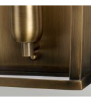 Elstead Lighting Latarnia naścienna Mansion House - 1 źródło światła - Postarzany mosiądz IP44 MANSION-HOUSE-BR