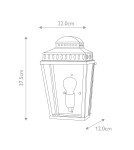 Outdoor wall lamps - Elstead Lighting Mansion House wall lantern - 1 light source - Aged brass IP44 MANSION-HOUSE-BR - product 5