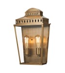 Outdoor wall lamps - Elstead Lighting Large Mansion House wall lantern - 2 light sources - Aged brass IP44 MANSION-HOUSE-L-BR - product 1