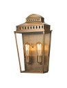 Elstead Lighting Duża latarnia naścienna Mansion House - 2 źródła światła - Postarzany mosiądz IP44 MANSION-HOUSE-L-BR