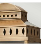 Elstead Lighting Duża latarnia naścienna Mansion House - 2 źródła światła - Postarzany mosiądz IP44 MANSION-HOUSE-L-BR