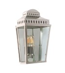 Outdoor wall lamps - Elstead Lighting Mansion House wall lantern - 1 light source - Polished Nickel IP44 MANSION-HOUSE-PN - product 1