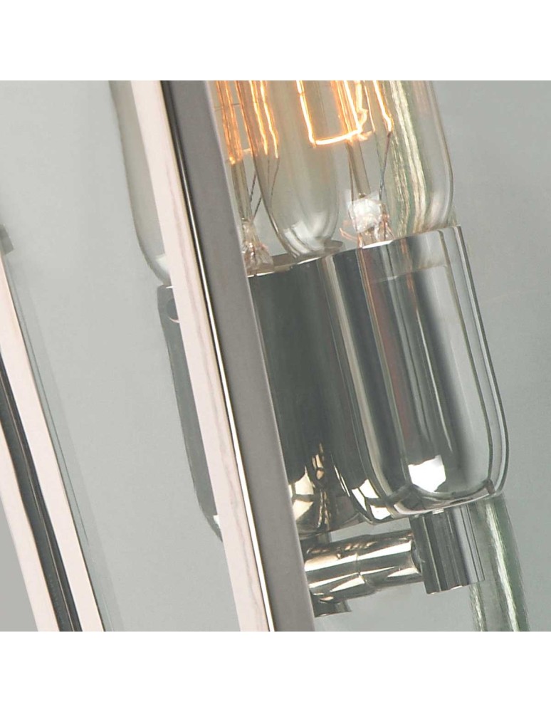 Outdoor wall lamps - Elstead Lighting Mansion House wall lantern - 1 light source - Polished Nickel IP44 MANSION-HOUSE-PN - product kolory-swiatla.pl 3