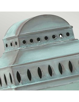 Elstead Lighting Latarnia naścienna Mansion House - 1 źródło światła - Grynszpan IP44 MANSION-HOUSE-V - produkt 2