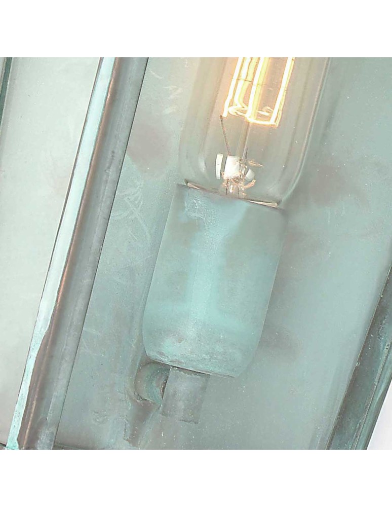 Elstead Lighting Latarnia naścienna Mansion House - 1 źródło światła - Grynszpan IP44 MANSION-HOUSE-V