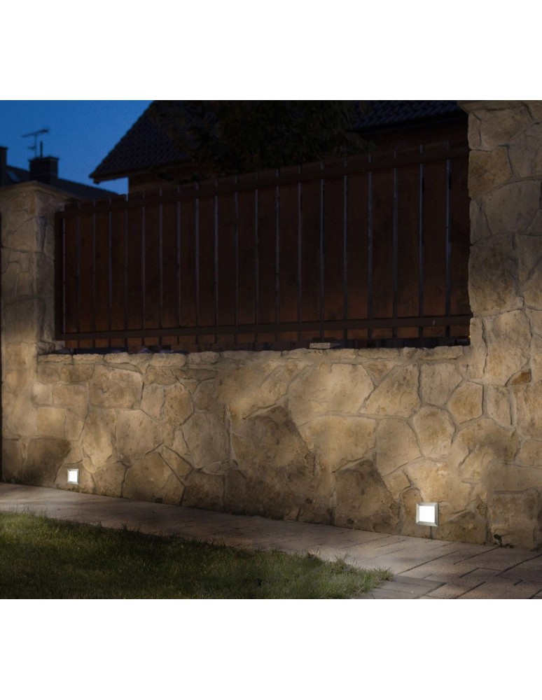 Luminaires to be built into the wall - SU-MA MUR LED INOX 195lm 3000K For built-in IP65 D-04 - product kolory-swiatla.pl 3