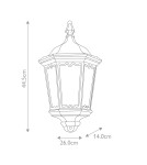 Outdoor wall lamps - Elstead Lighting Medstead wall lantern - 1 light source IP44 MD7-BLACK - product 5