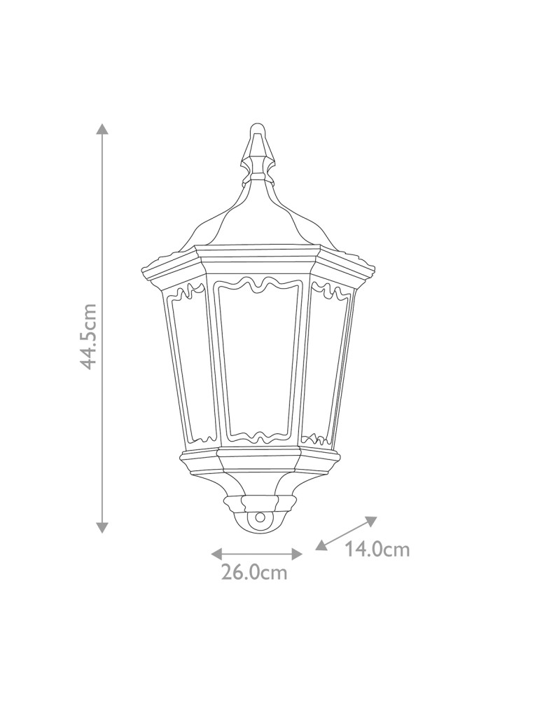 Elstead Lighting Latarnia naścienna Medstead - 1 źródło światła IP44 MD7-BLACK Elstead Lighting Latarnia naścienna Medstead - 1 źródło światła IP44 MD7-BLACK
