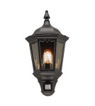Outdoor wall lamps - Elstead Lighting Medstead PIR sensor wall lantern - 1 light source IP44 MD7-PIR-BLACK - product 1