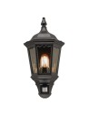 Elstead Lighting Latarnia naścienna z czujnikiem PIR Medstead - 1 źródło światła IP44 MD7-PIR-BLACK