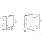 Luminaires to be built into the wall - SU-MA MUR LED INOX 195lm 3000K For built-in IP65 D-04 - product 4