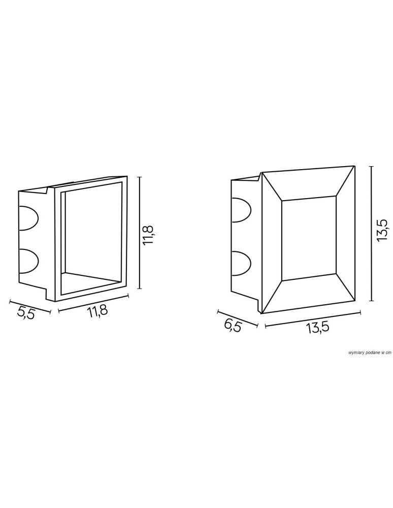 Luminaires to be built into the wall - SU-MA MUR LED INOX 195lm 3000K For built-in IP65 D-04 - product kolory-swiatla.pl 4
