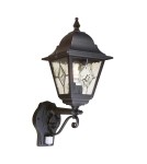 Elstead Lighting Latarnia naścienna z czujnikiem PIR Norfolk - 1 źródło światła IP44 NR1-PIR-BLACK