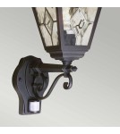 Elstead Lighting Latarnia naścienna z czujnikiem PIR Norfolk - 1 źródło światła IP44 NR1-PIR-BLACK