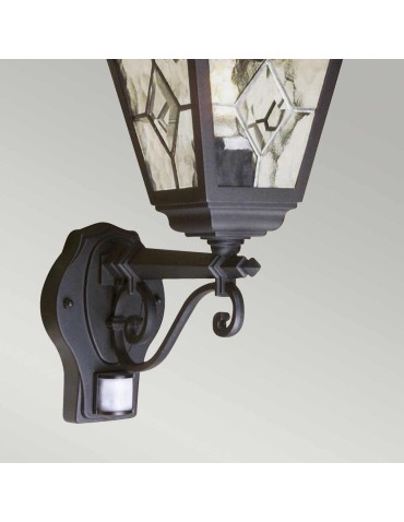 Elstead Lighting Norfolk PIR sensor wall lantern - 1 light source IP44 NR1-PIR-BLACK - product 2