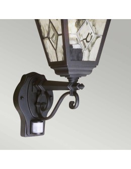Elstead Lighting Latarnia naścienna z czujnikiem PIR Norfolk - 1 źródło światła IP44 NR1-PIR-BLACK - produkt 2