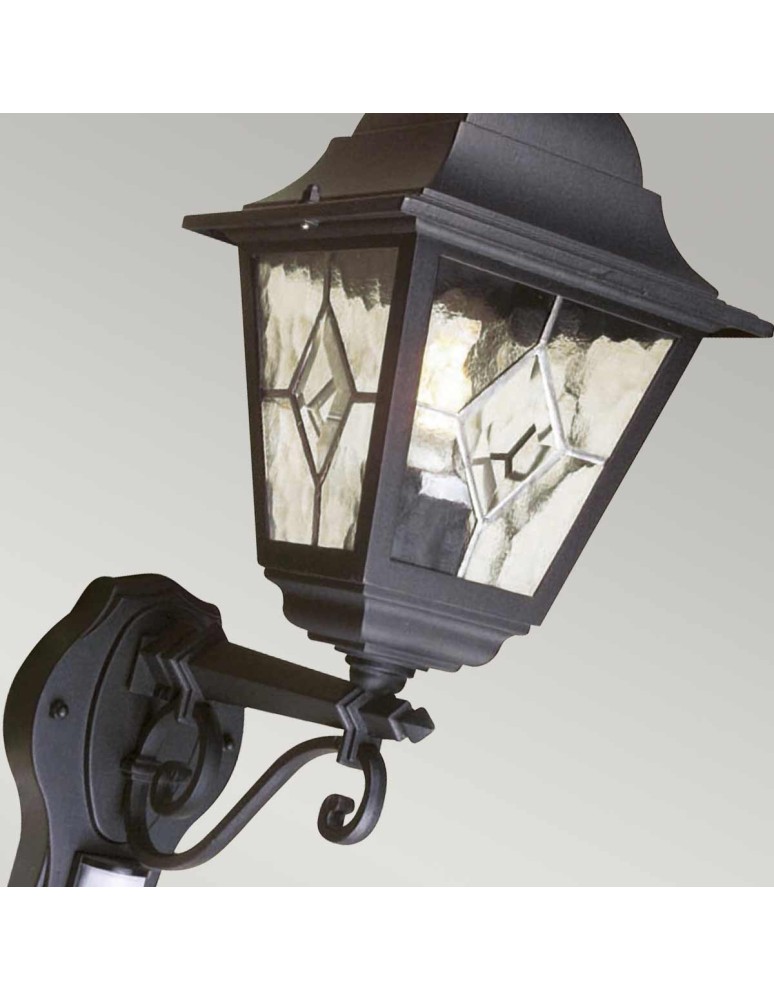 Outdoor wall lamps - Elstead Lighting Norfolk PIR sensor wall lantern - 1 light source IP44 NR1-PIR-BLACK - product kolory-swiatla.pl 4