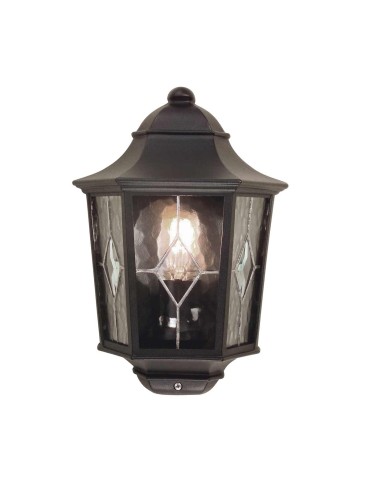 Elstead Lighting Norfolk wall lantern - 1 light source IP44 NR7-2-BLK