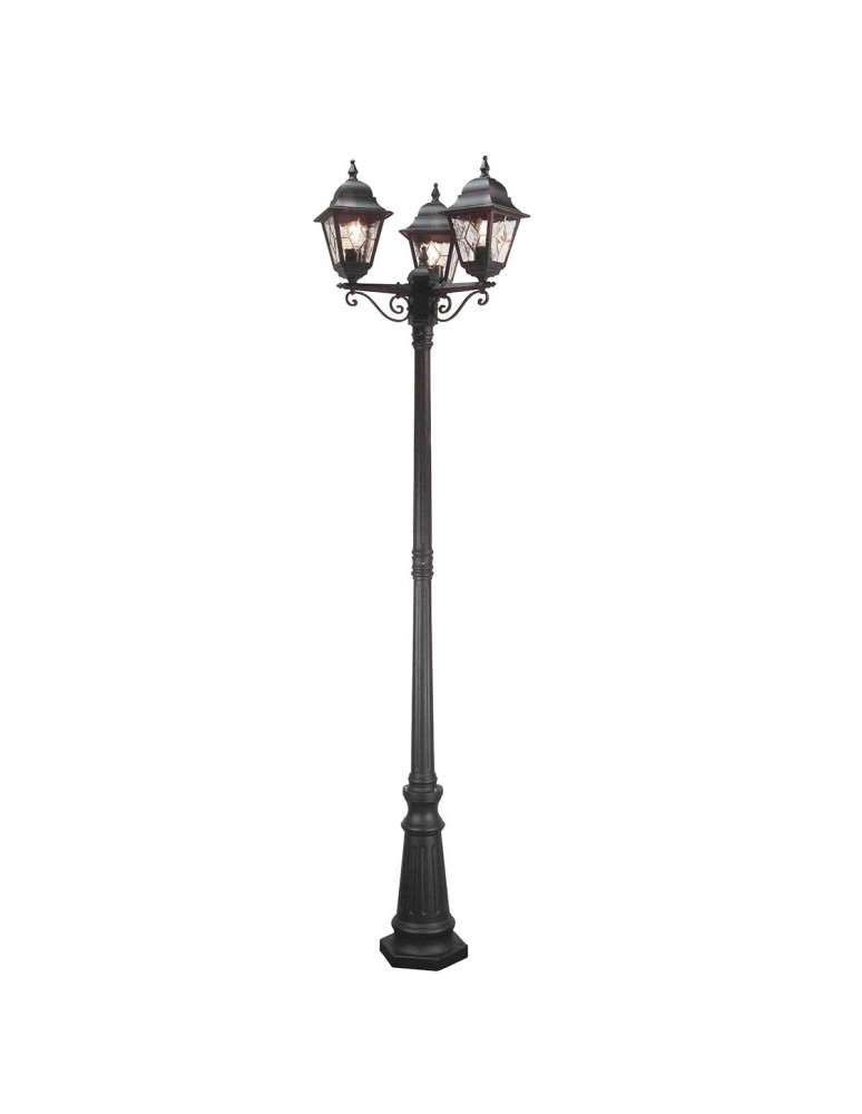 Outdoor lanterns - Elstead Lighting Large Norfolk standing lantern - 3 light source IP44 NR8-BLK - product kolory-swiatla.pl 1
