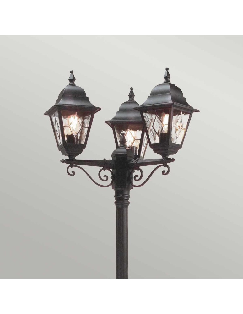 Outdoor lanterns - Elstead Lighting Large Norfolk standing lantern - 3 light source IP44 NR8-BLK - product kolory-swiatla.pl 2
