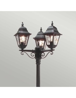 Elstead Lighting Duża latarnia stojąca Norfolk - 3 źródło światła IP44 NR8-BLK - produkt 2