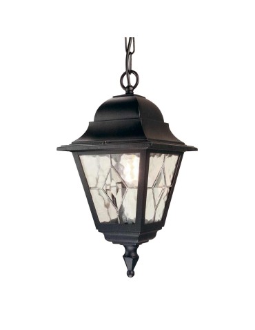 Elstead Lighting Norfolk pendant lantern - 1 light source IP44 NR9-BLK