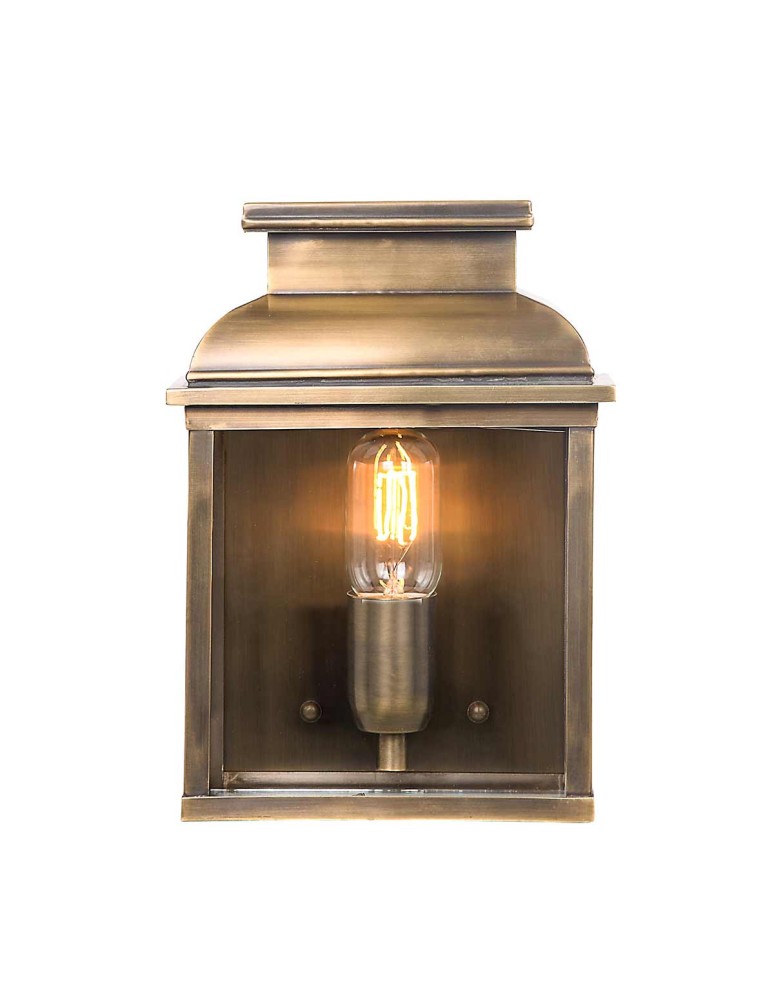 Outdoor wall lamps - Elstead Lighting Old Bailey wall lantern - 1 light source IP44 OLD-BAILEY-BR - product kolory-swiatla.pl 1